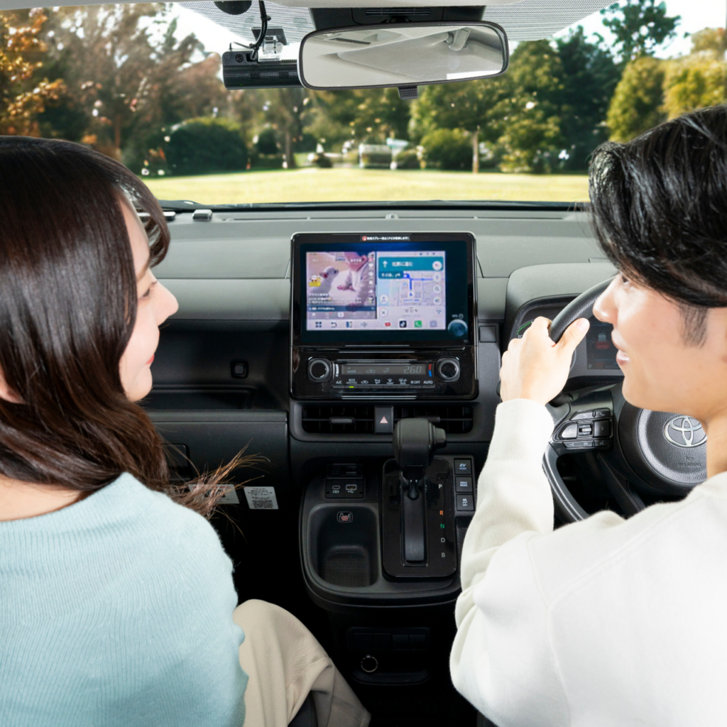 OTTOCAST P3を車内で使用している画像｜正規モデル販売代理店『商人屋』撮影